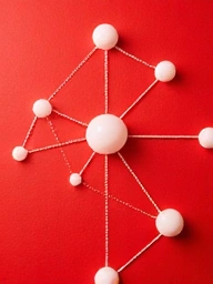 Generic book cover with abstract network connections